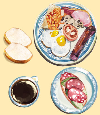 Завтрак 40р/день